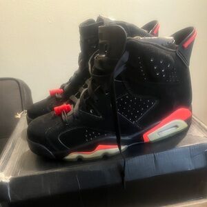 Black and Red High-Top Sneakers